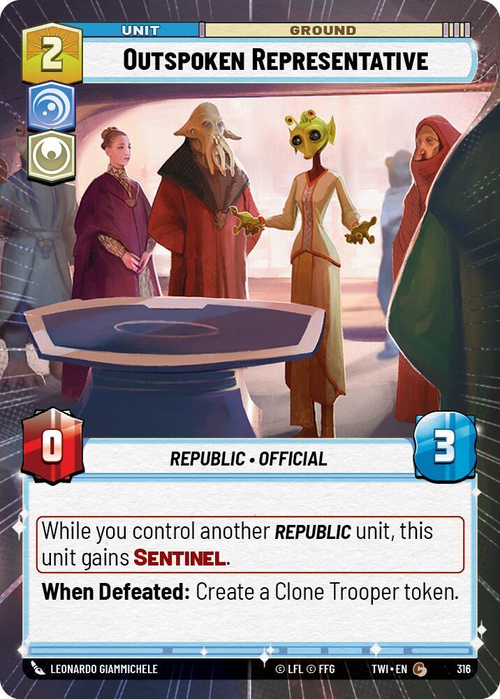 Outspoken Representative (Hyperspace) [Twilight of the Republic] 316