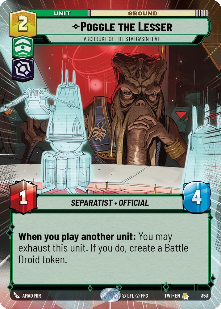 Poggle the Lesser - Archduke of the Stalgasin Hive (Hyperspace) [Twilight of the Republic] 353