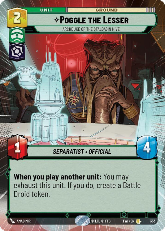 Poggle the Lesser - Archduke of the Stalgasin Hive (Hyperspace) [Twilight of the Republic] 353