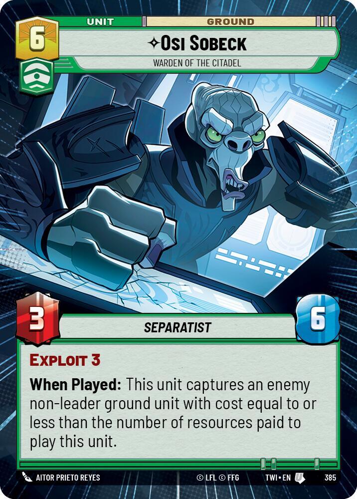 Osi Sobeck - Warden of the Citadel (Hyperspace) [Twilight of the Republic] 385