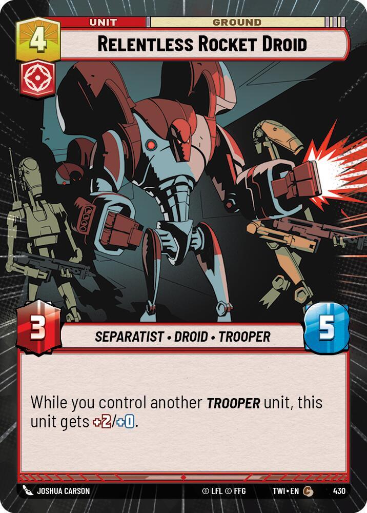 Relentless Rocket Droid (Hyperspace) [Twilight of the Republic] 430