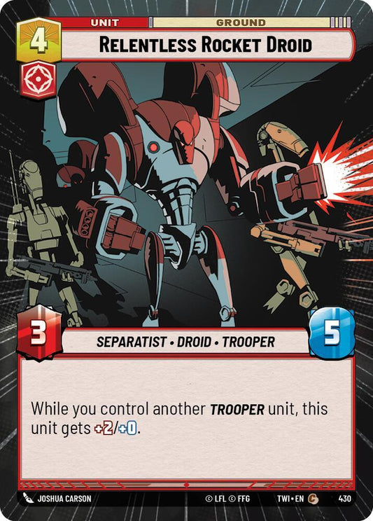 Relentless Rocket Droid (Hyperspace) [Twilight of the Republic] 430
