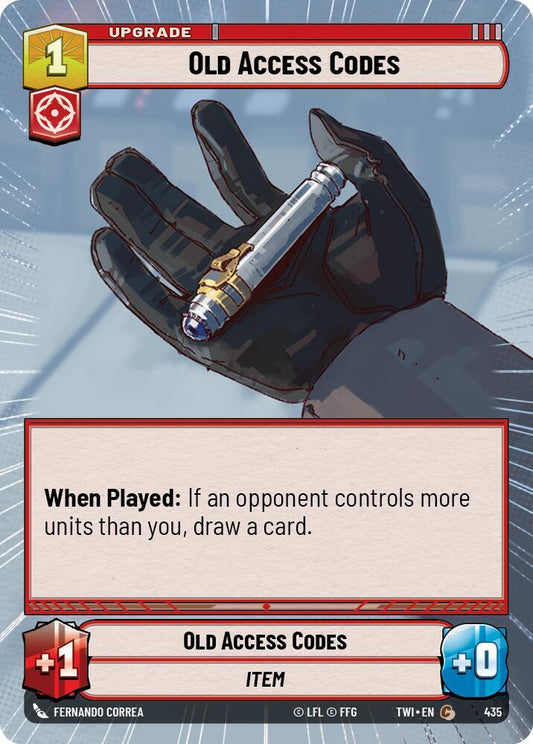 Old Access Codes (Hyperspace) [Twilight of the Republic] 435