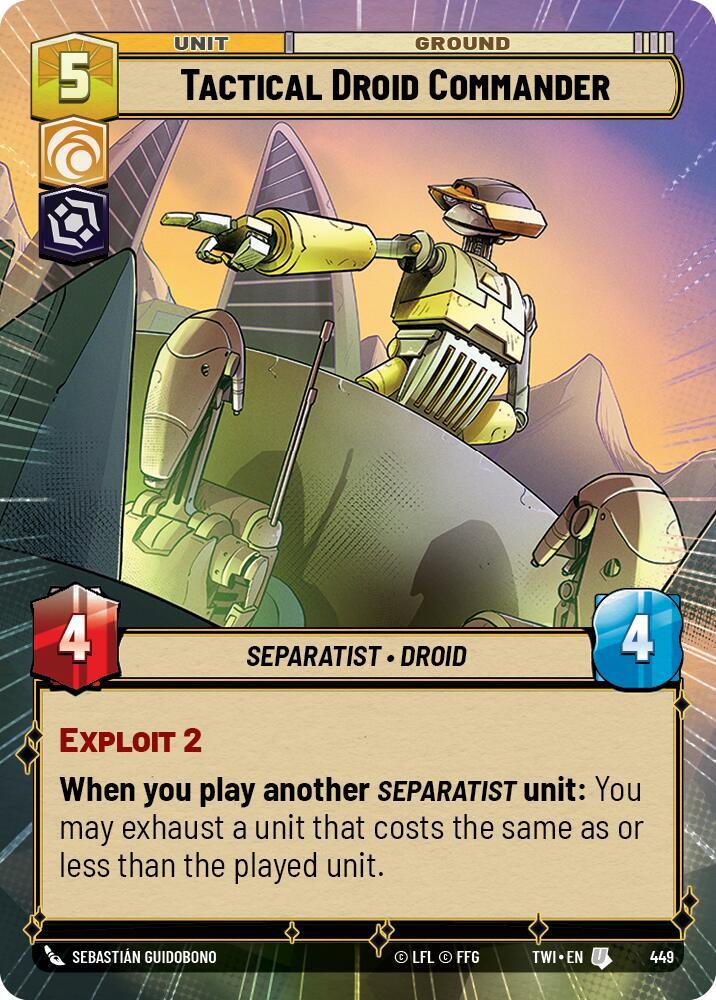 Tactical Droid Commander (Hyperspace) [Twilight of the Republic] 449