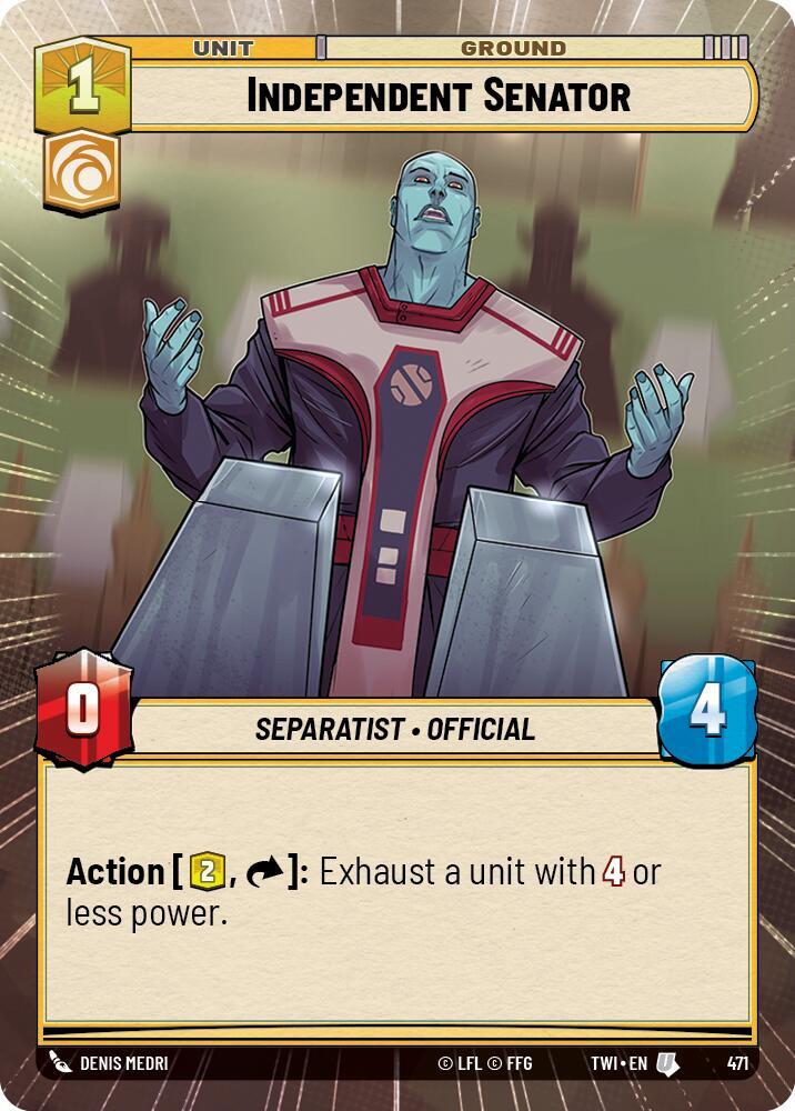 Independent Senator (Hyperspace) [Twilight of the Republic] 471
