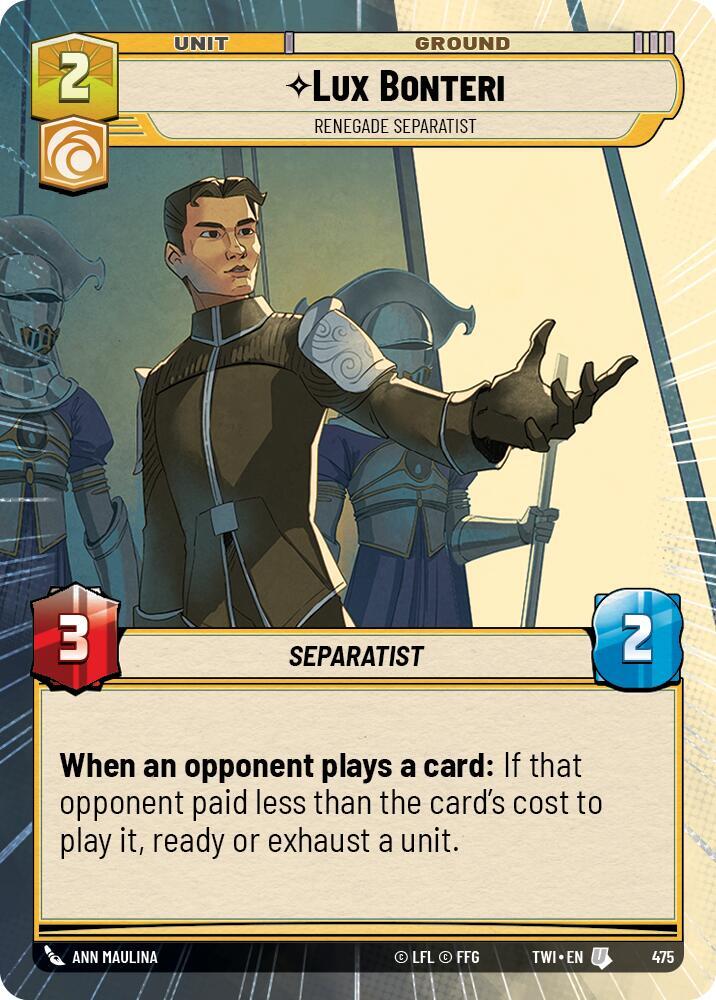 Lux Bonteri - Renegade Separatist (Hyperspace) [Twilight of the Republic] 475