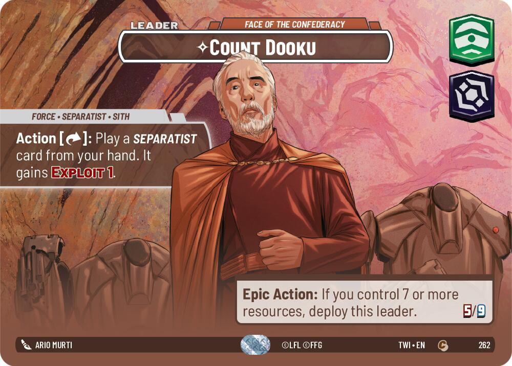 Count Dooku - Face of the Confederacy (Showcase) [Twilight of the Republic] 262