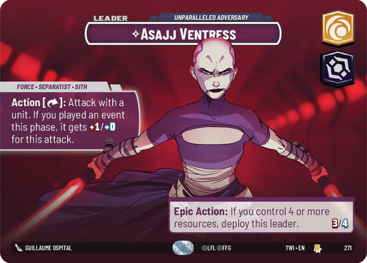 Asajj Ventress - Unparalleled Adversary (Showcase) [Twilight of the Republic] 271