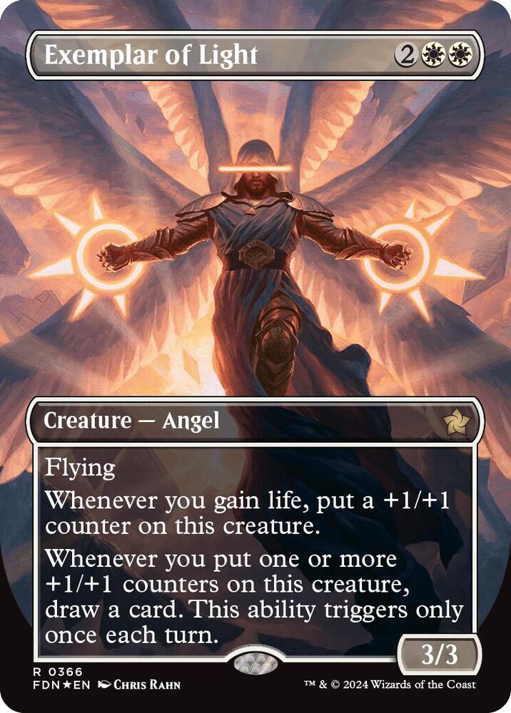Exemplar of Light (Borderless) (Mana Foil) [Foundations] 366