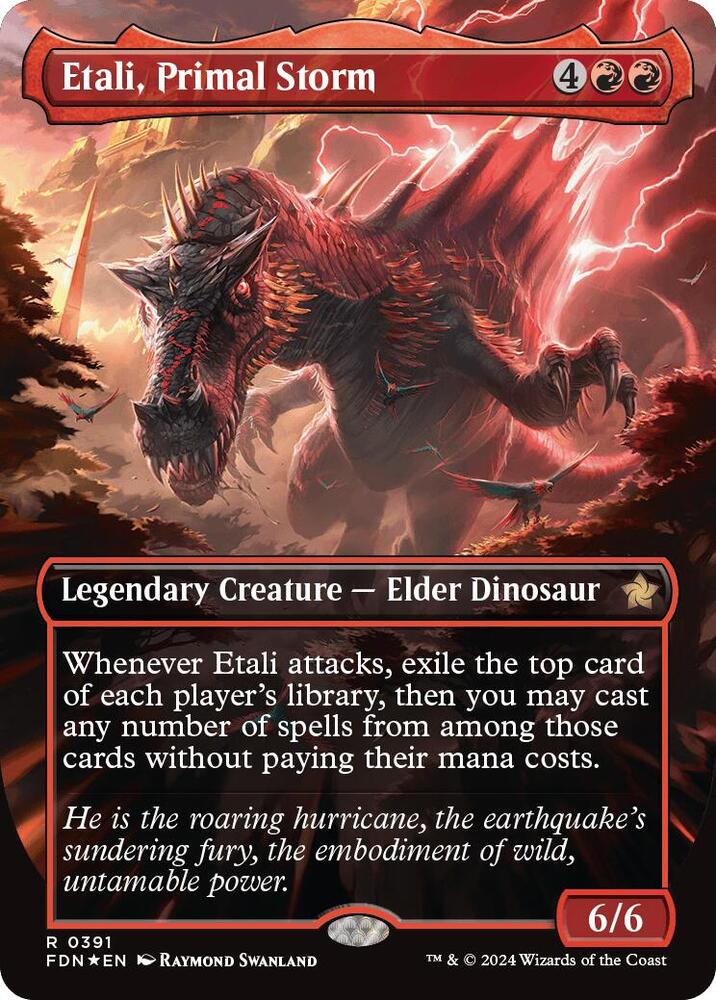 Etali, Primal Storm (Borderless) (Mana Foil) [Foundations] 391