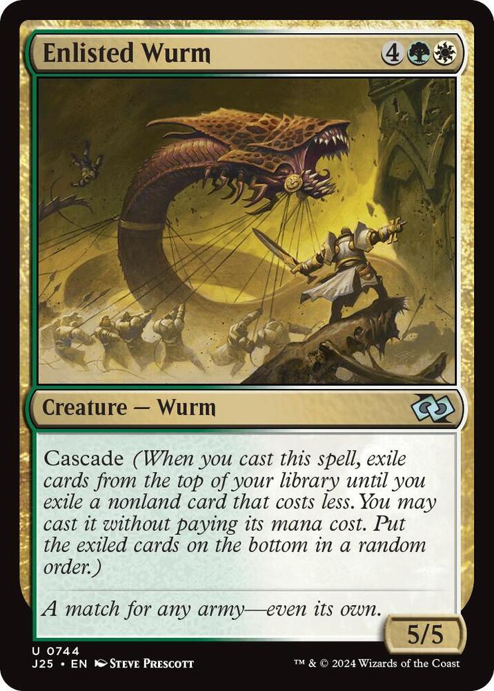 Enlisted Wurm [Foundations Jumpstart] 744