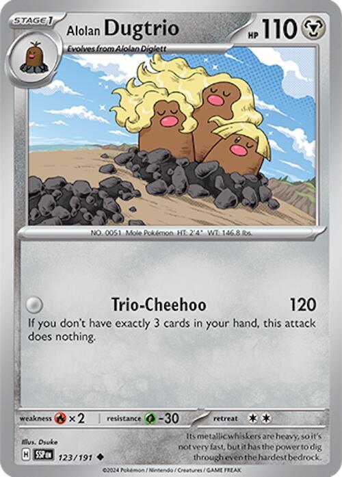 Alolan Dugtrio - 123/191 [SV08: Surging Sparks] 123/191