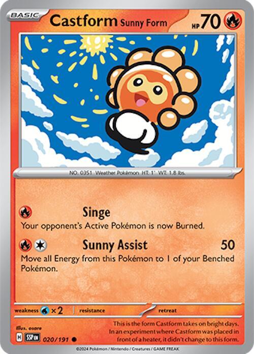 Castform Sunny Form - 020/191 [SV08: Surging Sparks] 020/191