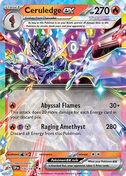 Ceruledge ex [SV08: Surging Sparks] 036/191