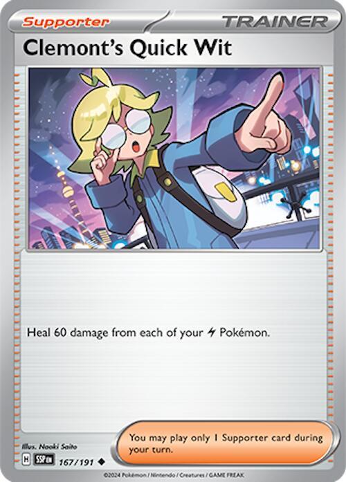 Clemont's Quick Wit - 167/191 [SV08: Surging Sparks] 167/191