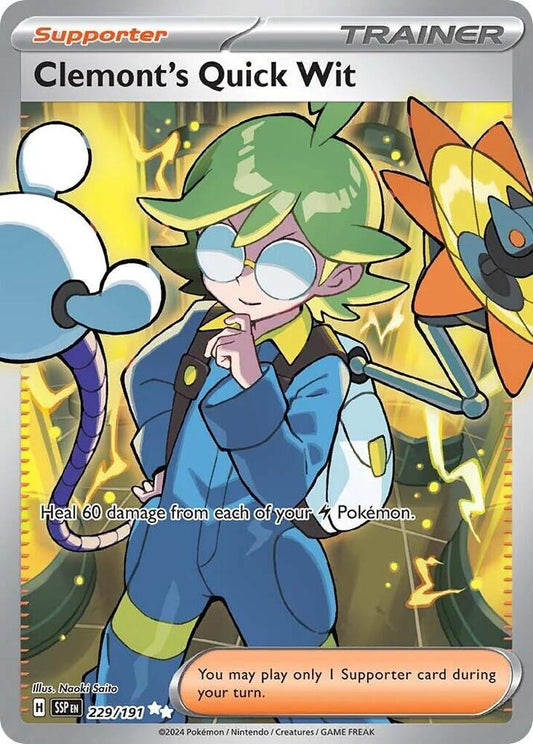 Clemont's Quick Wit - 229/191 [SV08: Surging Sparks] 229/191