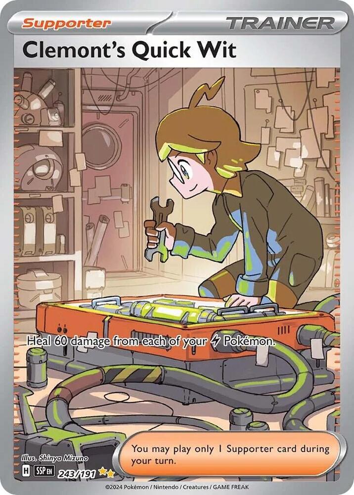 Clemont's Quick Wit - 243/191 [SV08: Surging Sparks] 243/191