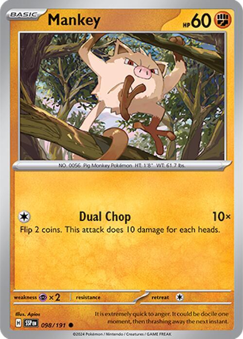 Mankey [SV08: Surging Sparks] 098/191