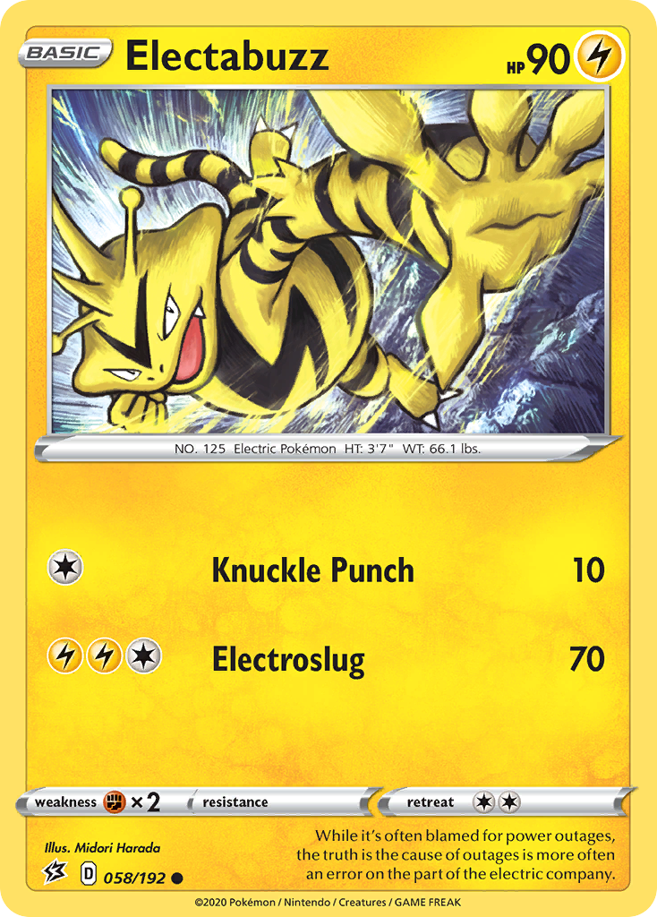 Electabuzz - 58/192 Rebel Clash