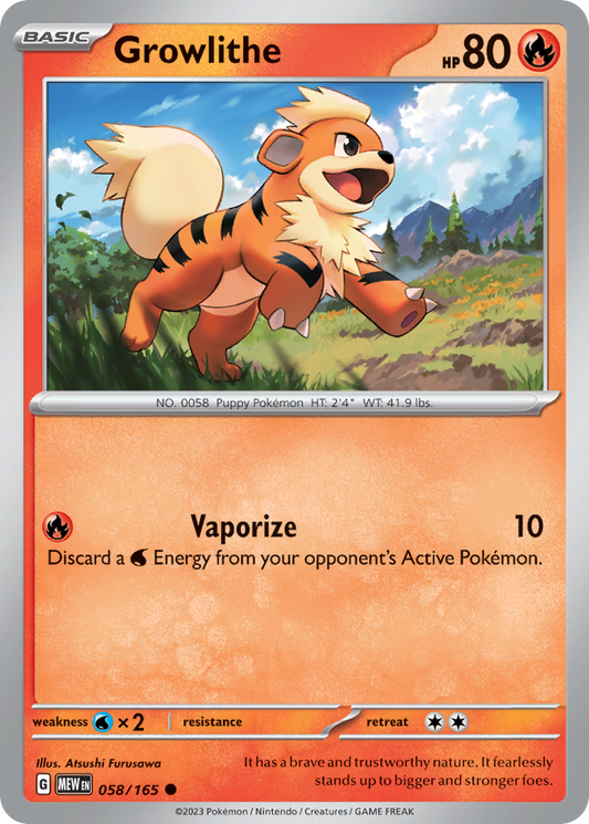 Growlithe - 58/165 151