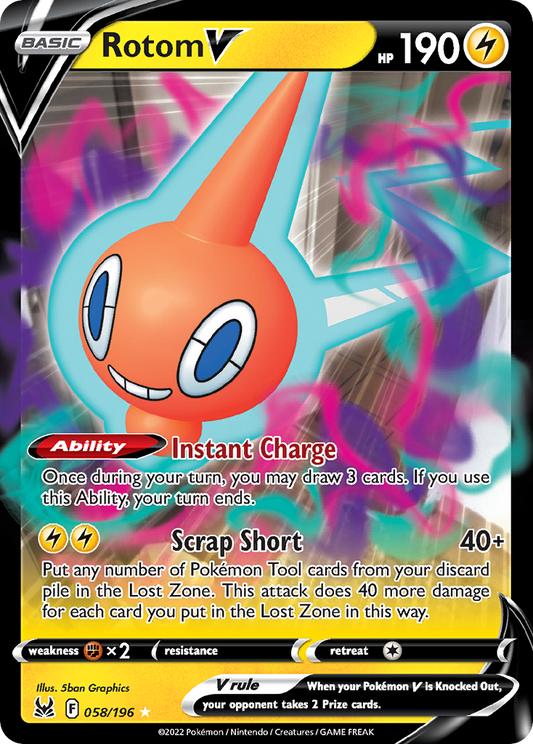 Rotom V - 58/196 Lost Origin