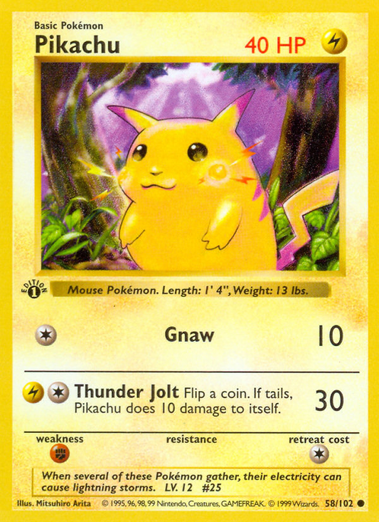 Pikachu - 58/102 Base