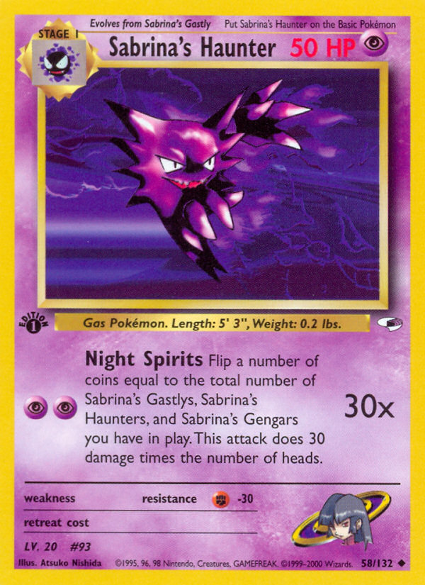 Sabrina's Haunter - 58/132 Gym Heroes