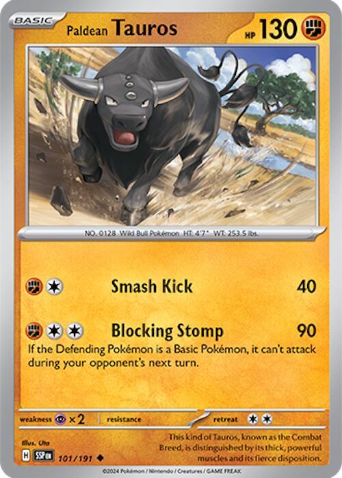 Paldean Tauros - 101/191 [SV08: Surging Sparks] 101/191