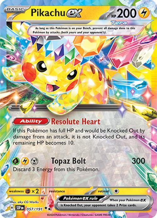 Pikachu ex - 057/191 [SV08: Surging Sparks] 057/191