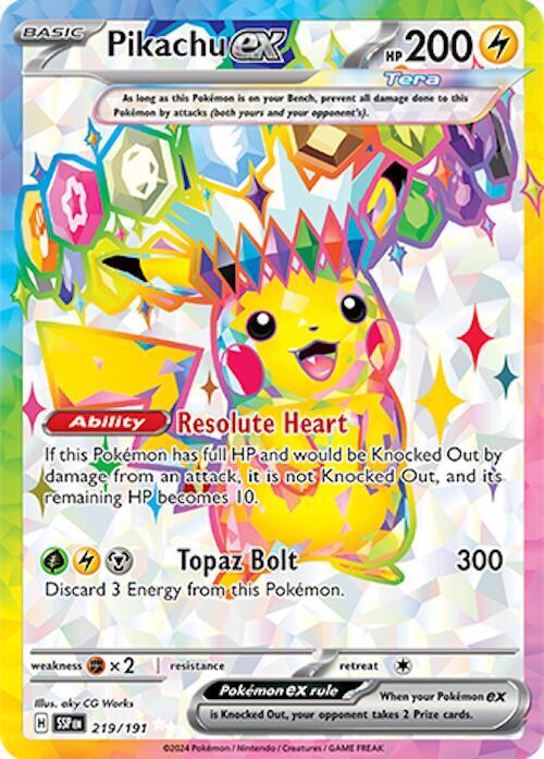 Pikachu ex - 219/191 [SV08: Surging Sparks] 219/191