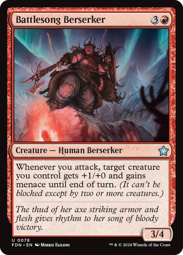Battlesong Berserker [Foundations] 78