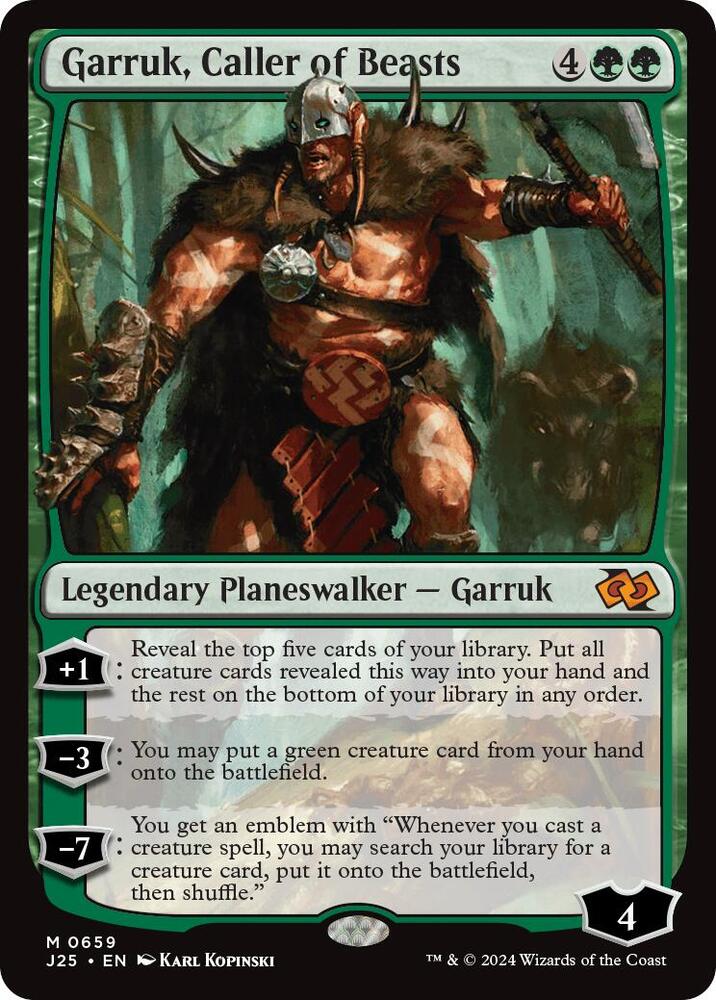 Garruk, Caller of Beasts [Foundations Jumpstart] 659