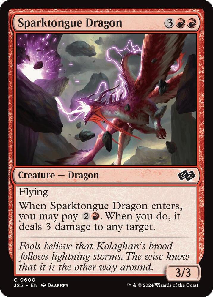 Sparktongue Dragon [Foundations Jumpstart] 600