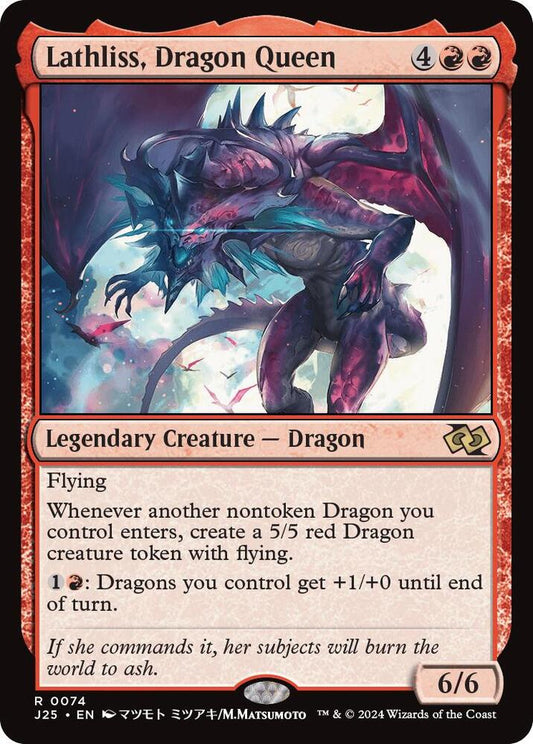 Lathliss, Dragon Queen (Anime) [Foundations Jumpstart] 74
