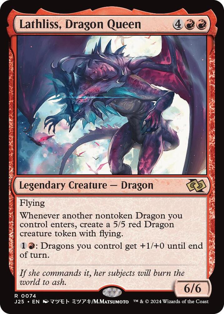 Lathliss, Dragon Queen (Anime) [Foundations Jumpstart] 74
