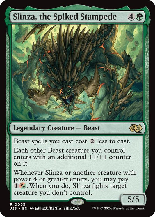 Slinza, the Spiked Stampede (Anime) [Foundations Jumpstart] 55