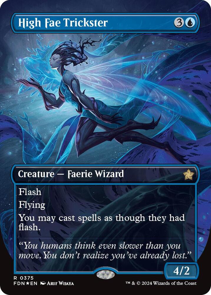 High Fae Trickster (Borderless) (Mana Foil) [Foundations] 375