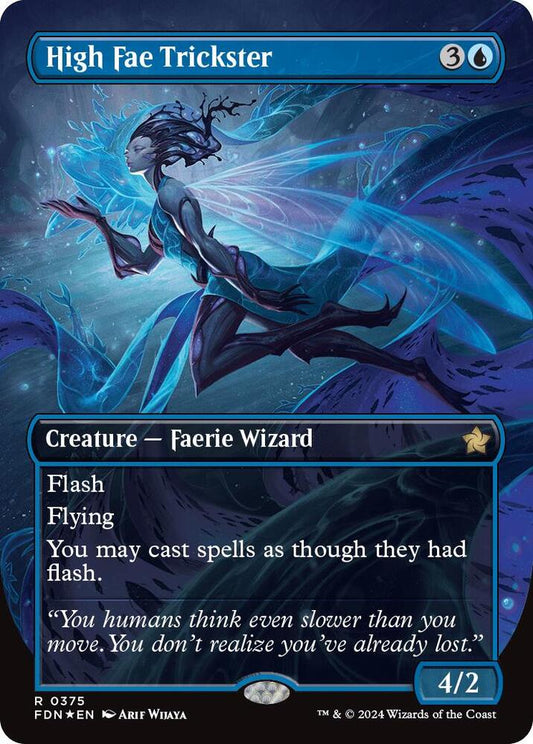 High Fae Trickster (Borderless) (Mana Foil) [Foundations] 375