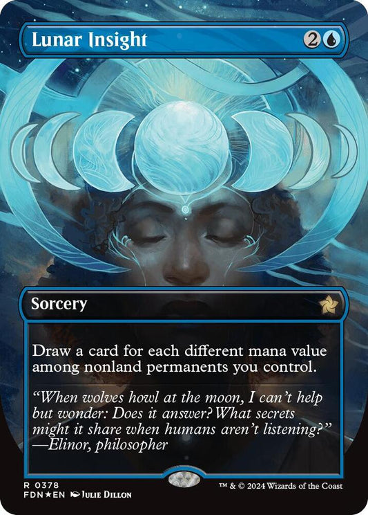 Lunar Insight (Borderless) (Mana Foil) [Foundations] 378