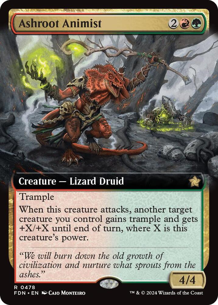 Ashroot Animist (Extended Art) [Foundations] 478