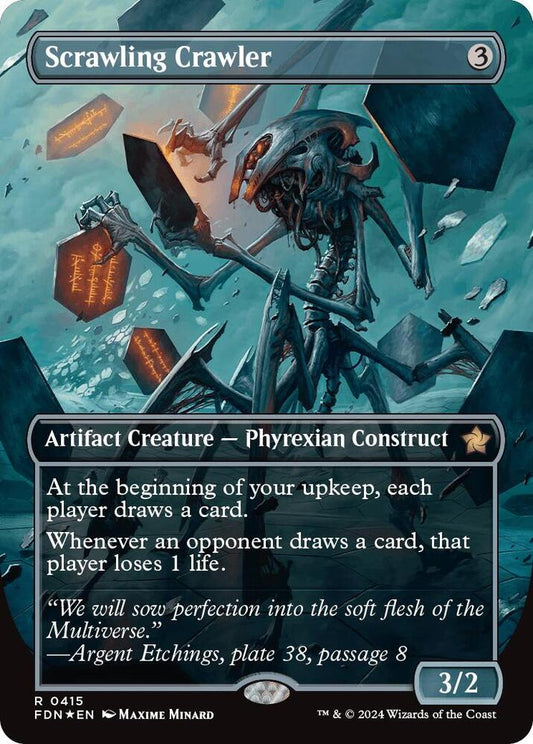 Scrawling Crawler (Borderless) (Mana Foil) [Foundations] 415