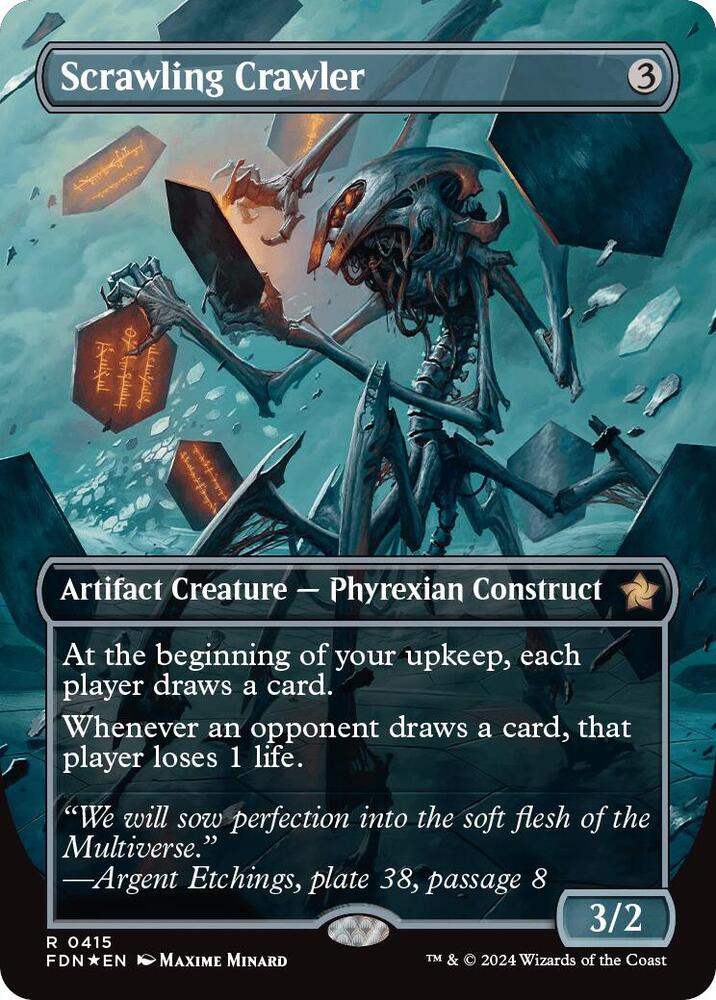 Scrawling Crawler (Borderless) (Mana Foil) [Foundations] 415
