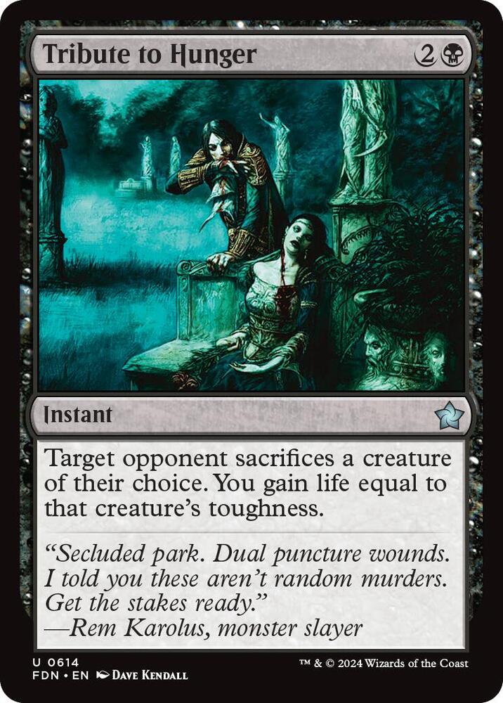 Tribute to Hunger [Foundations] 614