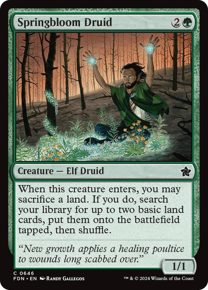 Springbloom Druid (0646) [Foundations] 646