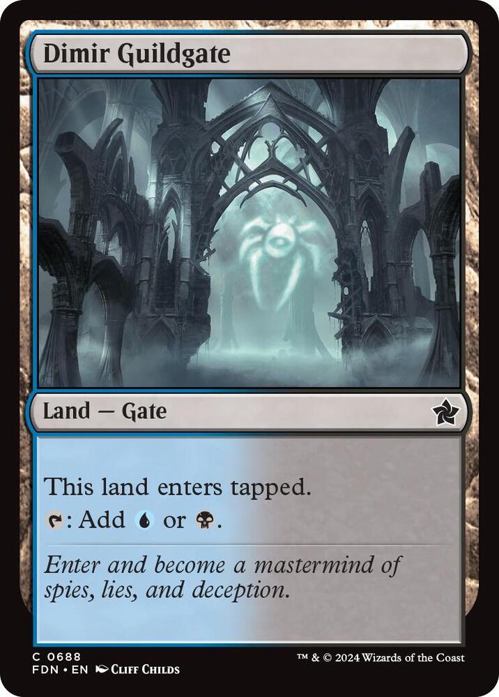 Dimir Guildgate [Foundations] 688