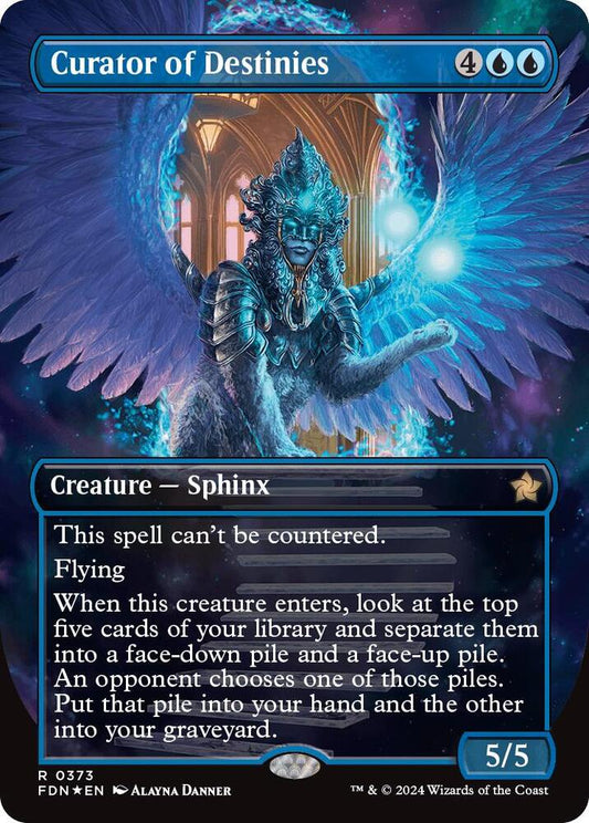 Curator of Destinies (Borderless) (Mana Foil) [Foundations] 373