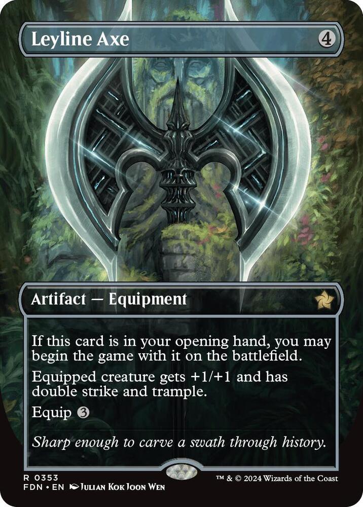 Leyline Axe (Borderless) [Foundations] 353