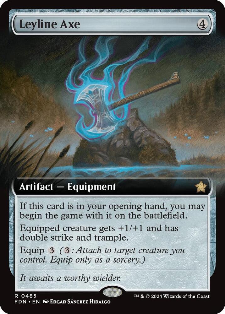 Leyline Axe (Extended Art) [Foundations] 485
