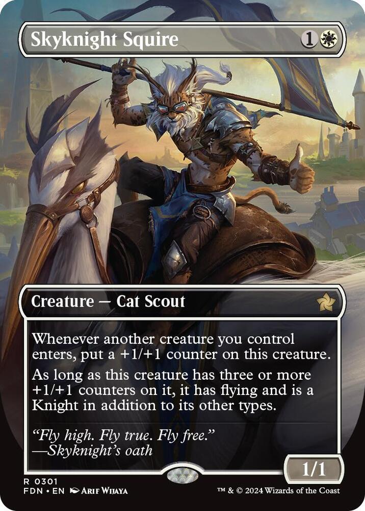 Skyknight Squire (Borderless) [Foundations] 301