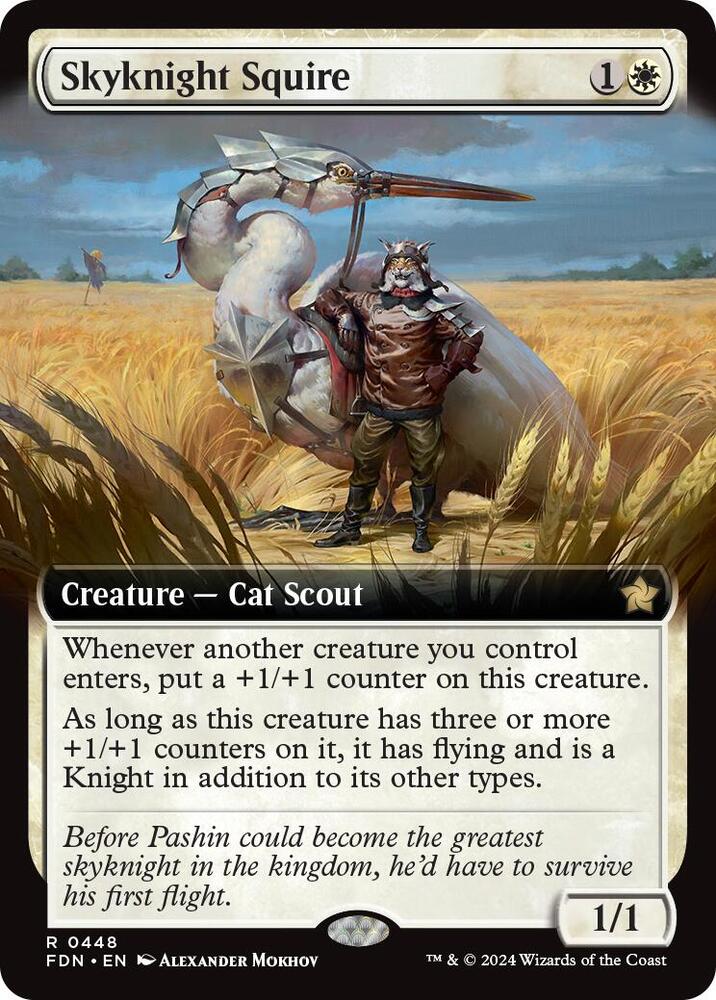 Skyknight Squire (Extended Art) [Foundations] 448